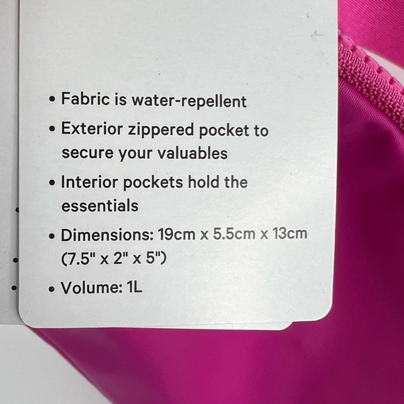 Lululemon Everywhere Belt Bag Sonic Pink Extended Strap - Picture 11 of 11